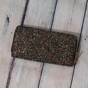 Multi color Sparkly wallet-never used